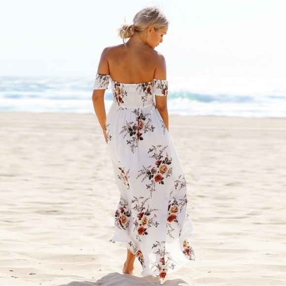 💐LAST ONE! Off shoulder maxi dress - Picture 3 of 6